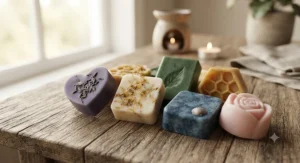 Close-up view of premium, long-lasting wax melts from our affordable value wax melt bundle range.