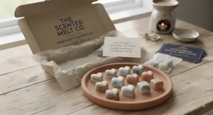 Affordable monthly wax melt subscription service offering unique home fragrance blends.