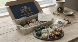 Small-batch, highly fragranced wax melts curated for our UK subscription box members.